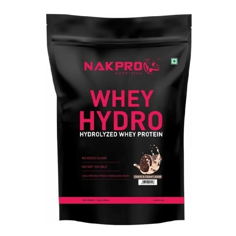 1 - Nakpro Whey Hydro Hydrolyzed Whey Protein,  2.2 lb  Cookies & Cream 