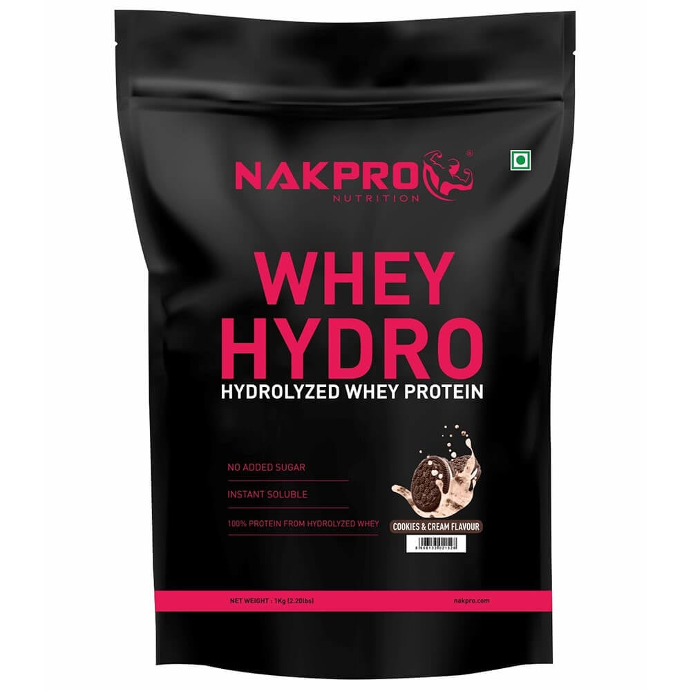 1 - Nakpro Whey Hydro Hydrolyzed Whey Protein,  2.2 lb  Cookies & Cream 