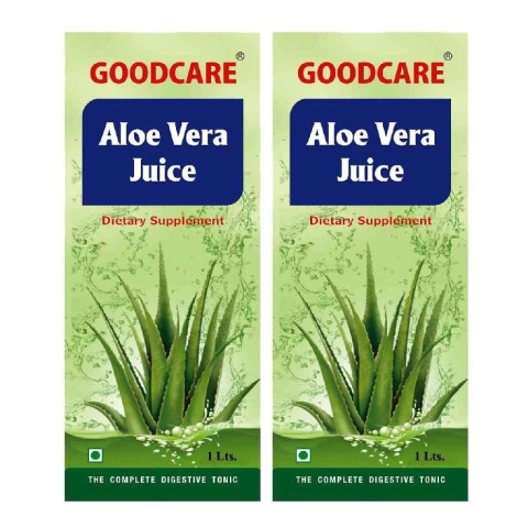 Goodcare Aloe Vera Juice - Pack of 2 Natural 1 L Goodcare Aloe Vera Juice - Pack of 2 Natural 1 L