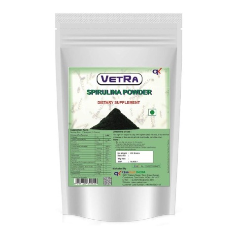 Vetra Spirulina Powder,  200 g 