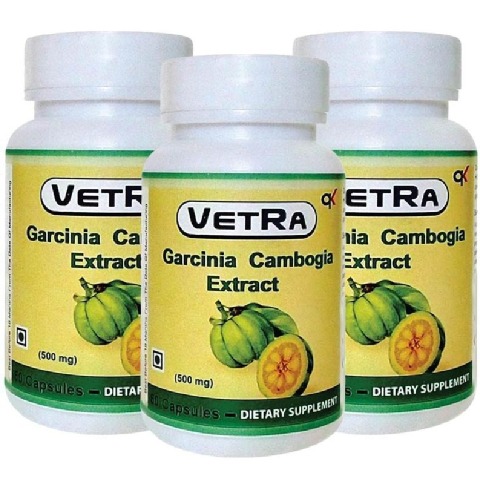 Vetra Garcinia Cambogia Extract (500 mg) - Pack of 3 60 capsules Vetra Garcinia Cambogia Extract (500 mg) - Pack of 3 60 capsules