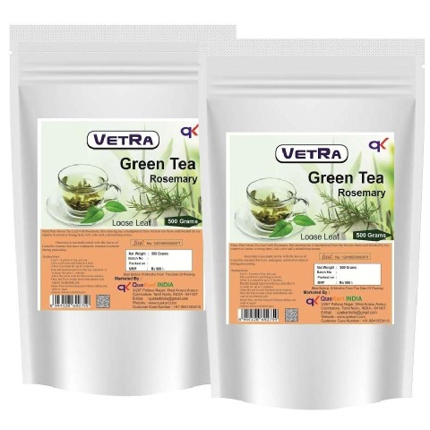 Vetra Green Tea with Rosemary - Pack of 2 0.5 kg Unflavoured Vetra Green Tea with Rosemary - Pack of 2 0.5 kg Unflavoured