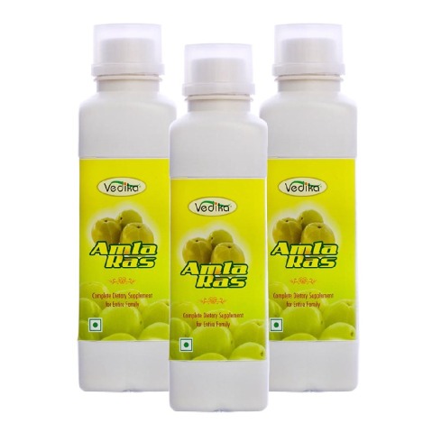 Vedika Aamla Ras - Pack of 3 Natural 0.5 L Vedika Aamla Ras - Pack of 3 Natural 0.5 L