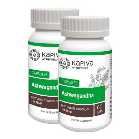 Kapiva Ashwagandha - Pack of 2 60 capsules Kapiva Ashwagandha - Pack of 2 60 capsules