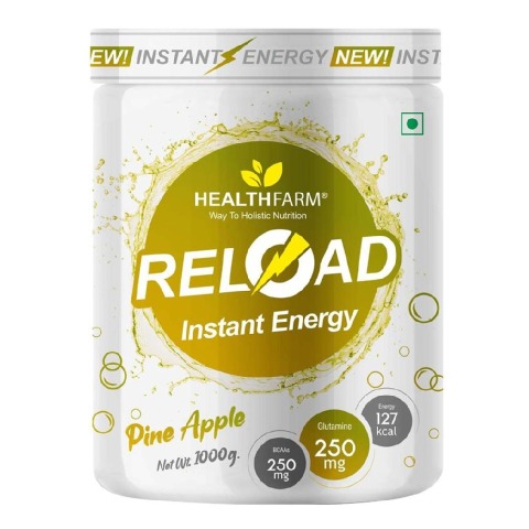 Healthfarm Elite Series Reload Instant Energy, 1 kg Pineapple