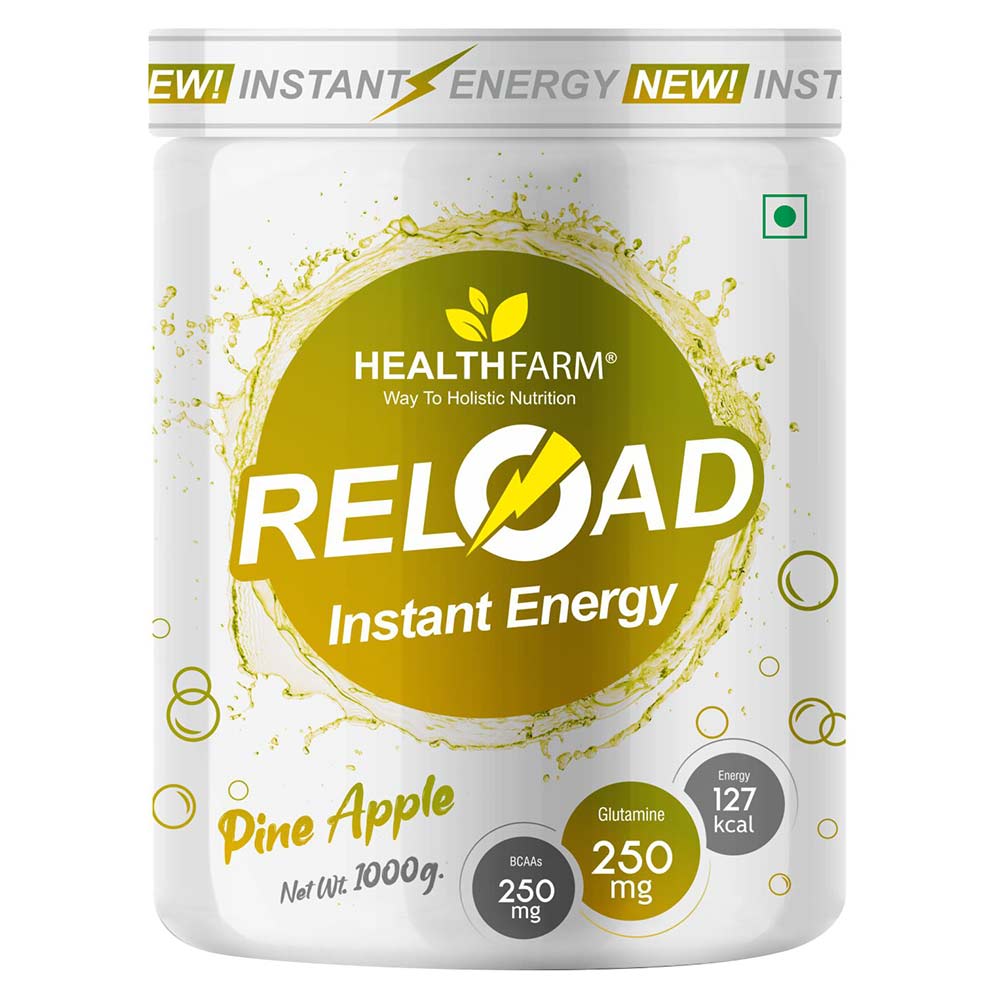 Healthfarm Elite Series Reload Instant Energy, 1 kg Pineapple