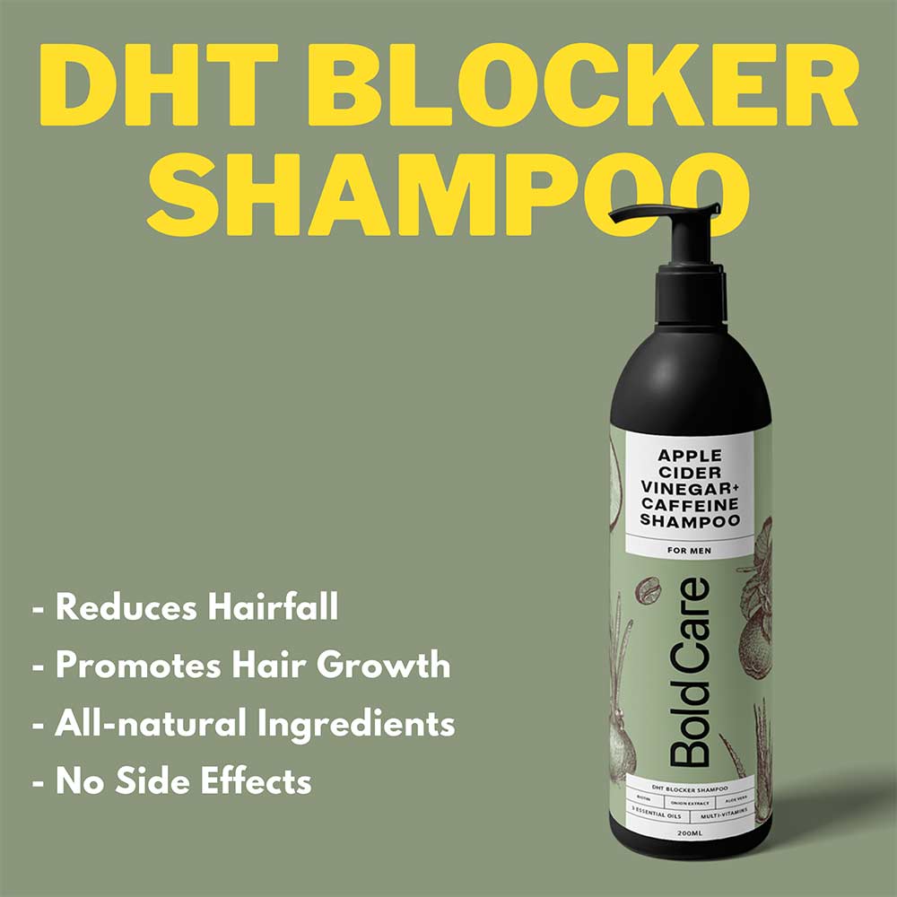 5 - Bold Care Apple Cider Vinegar + Caffeine Shampoo 200 ml & Hair Growth Oil Combo,  100 ml  Hair Growth 