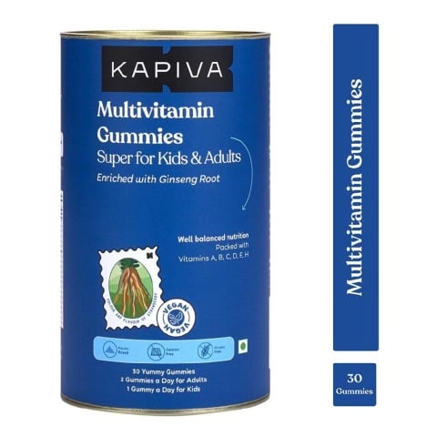 1 - Kapiva Multivitamin Gummies (Well Balanced Nutrition),  30 gummies  Unflavoured 