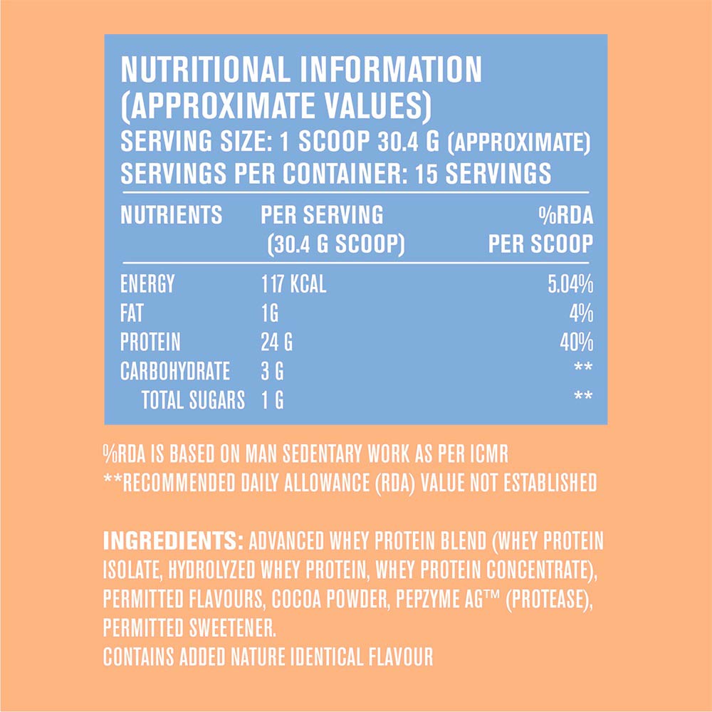 supplement - Fast & Up Whey Advanced - Isolate + Hydrolyzed Whey,  1.01 lb  Rich Chocolate 