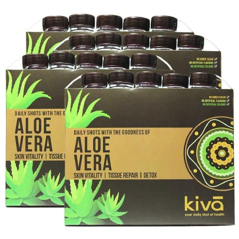 Kiva Aloe Vera Pack of 4 Natural 0.2 L Kiva Aloe Vera Pack of 4 Natural 0.2 L