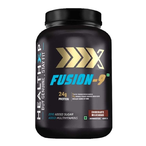 1 - HealthXP Fusion-9,  2.2 lb  Chocolate Milkshake 