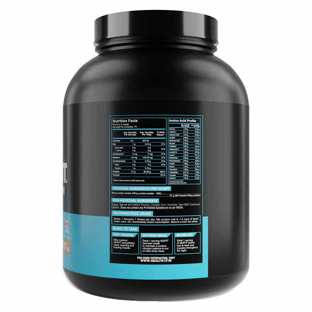 supplementinfo - HealthXP Isofit Whey Protein Isolate,  5 lb  Cappuccino 
