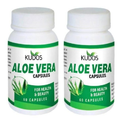 Kudos Ayurveda Aloe Vera, 60 capsules - Pack of 2 Kudos Ayurveda Aloe Vera, 60 capsules - Pack of 2