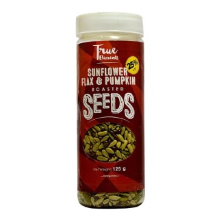 True Elements Roasted Sunflower,Pumpkin and Flax, Unflavoured 0.125 kg