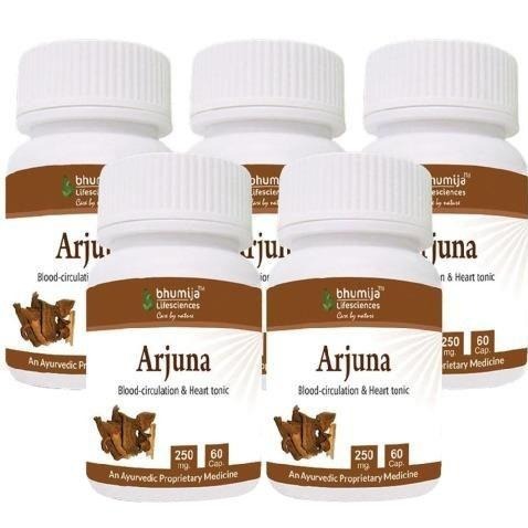 Bhumija Arjuna, 60 capsules - Pack of 5 Bhumija Arjuna, 60 capsules - Pack of 5