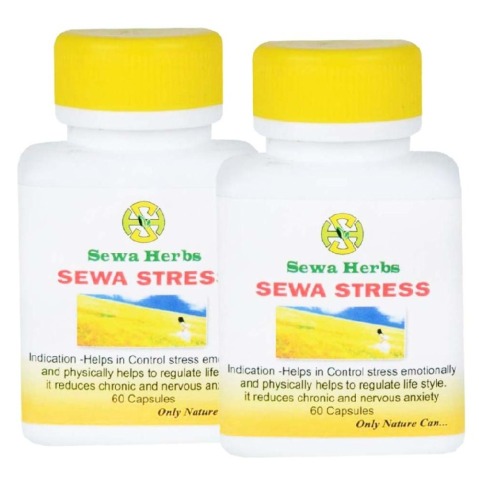 Sewa Herbs Stress, 60 capsules - Pack of 2 Sewa Herbs Stress, 60 capsules - Pack of 2