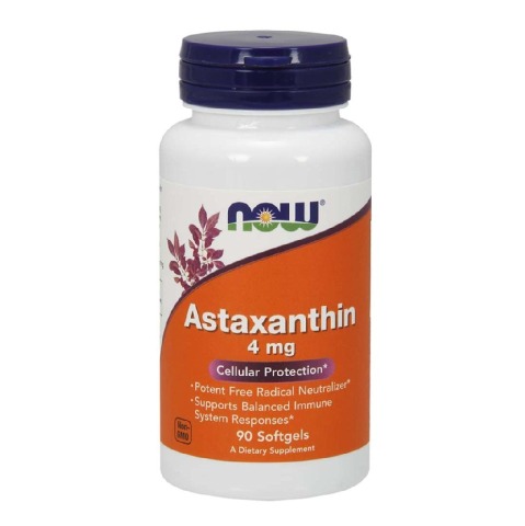 Now Astaxanthin (4 mg),  90 softgels 