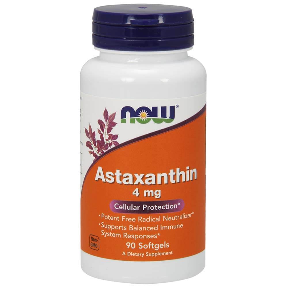 Now Astaxanthin (4 mg),  90 softgels 
