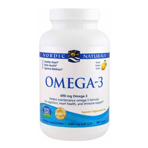 Nordic Naturals Omega-3 Lemon 1000 mg,  180 softgels 