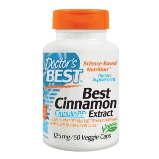 Doctor's Best Cinnamon Extract (125 mg), 60 veggie capsule(s)