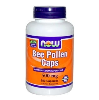 Now Bee Pollen Caps (500 mg), 250 capsules