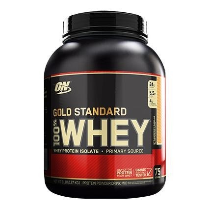 ON (Optimum Nutrition) Gold Standard 100% Whey Protein, 5 lb Strawberry Banana ON (Optimum Nutrition) Gold Standard 100% Whey Protein, 5 lb Strawberry Banana