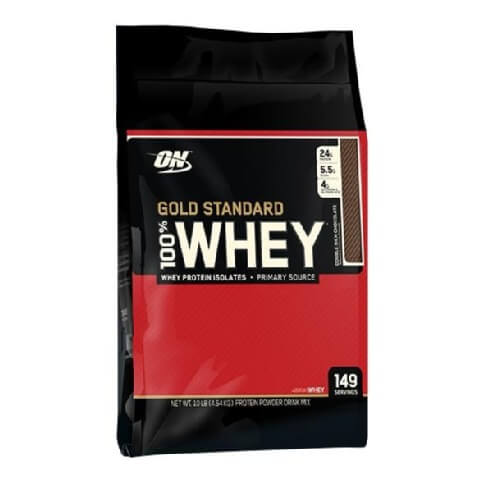 ON (Optimum Nutrition) Gold Standard 100% Whey Protein, 10 lb Double Rich Chocolate ON (Optimum Nutrition) Gold Standard 100% Whey Protein, 10 lb Double Rich Chocolate