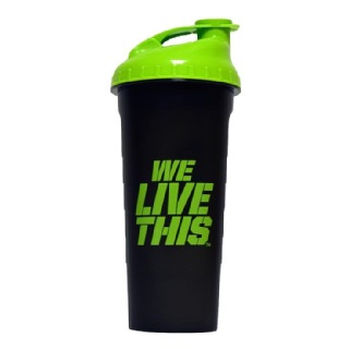 DYEG Shaker Bottle, Black & Green 600 ml