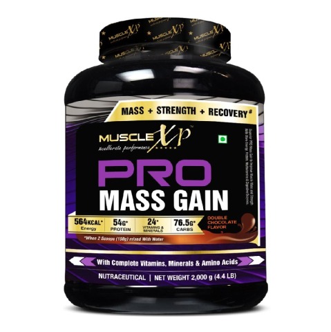 MuscleXP PRO Mass Gain, 4.4 lb Double Chocolate MuscleXP PRO Mass Gain, 4.4 lb Double Chocolate