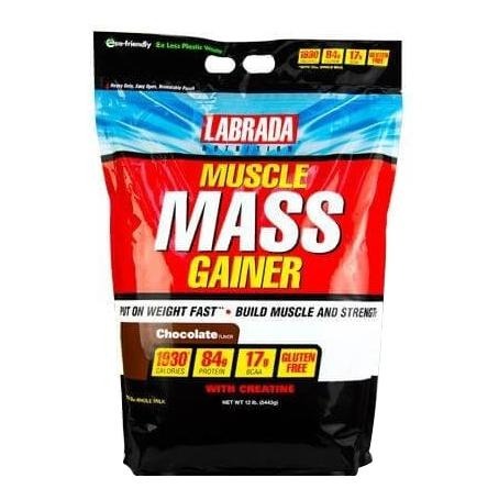 Labrada Muscle Mass Gainer, 6 lb Strawberry Labrada Muscle Mass Gainer, 6 lb Strawberry