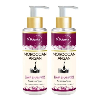 St.Botanica Moroccan Argan Hair Shampoo, 100 ml All Hair Type (Pack of 2)