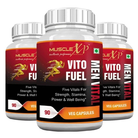 MuscleXP Vito Fuel Men Vital, 90 veggie capsule(s) Unflavoured (Pack of 3)