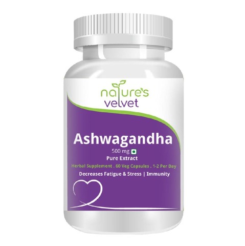 Natures Velvet Ashwagandha Pure Extract (500 mg), 60 capsules Natures Velvet Ashwagandha Pure Extract (500 mg), 60 capsules