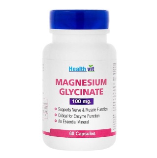 Healthvit Magnesium Glycinate 100mg, Unflavoured 60 capsules