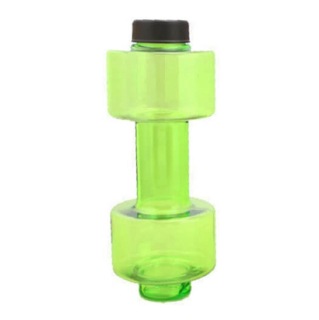 DYEG Dumbbell Shaker Bottle, Green 550 ml