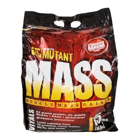 Mutant Mass Gainer,  15 lb  Strawberry Banana 