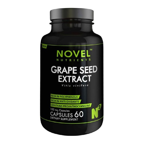 Novel Nutrients Grape Seed Extract (100mg),  60 capsules 