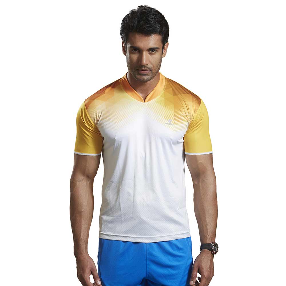 Omtex Active Wear T-Shirts - 1604,  Yellow  XXL 