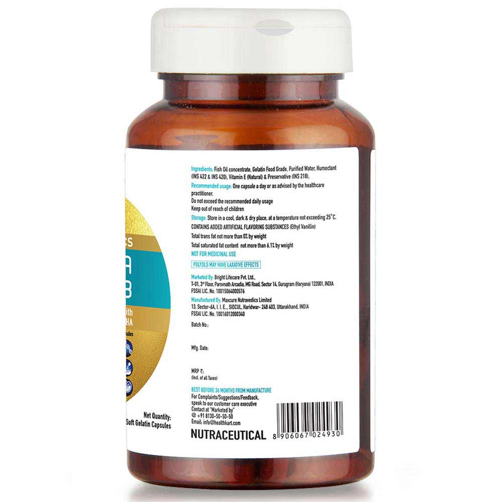 HealthKart Ultra Omega 3 & MuscleBlaze Whey Protein Combo