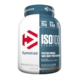 Dymatize Iso-100 Protein, 3 lb Cookies & Cream