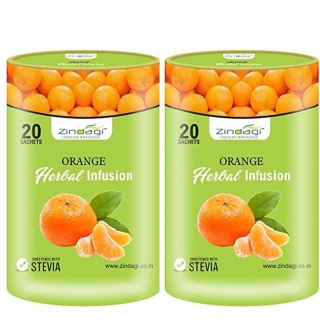 Zindagi Orange Herbal Infusion Pack of 2, 20 sachets/pack