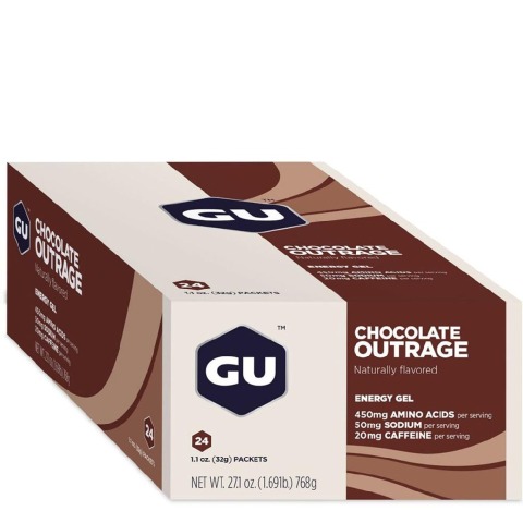 GU Energy Gel,  24 Piece(s)/Pack  Chocolate Outrage 