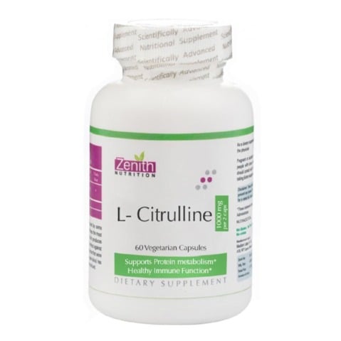 Zenith Nutrition L-Citrulline 1000 mg,  60 capsules  Unflavoured 
