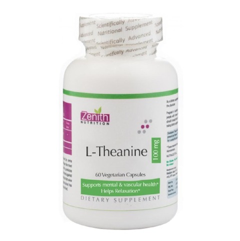 Zenith Nutrition L Theanine 100 mg,  60 capsules 