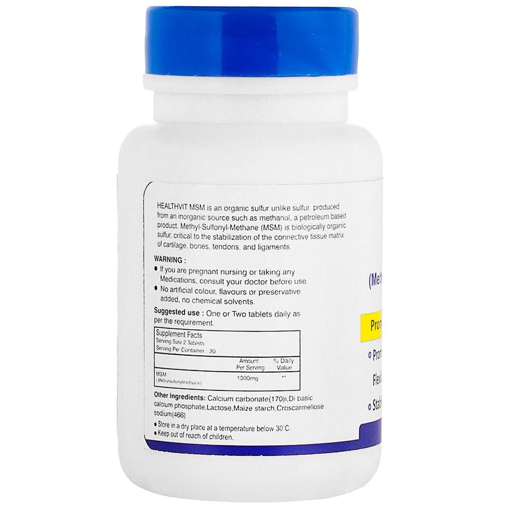 Healthvit MSM (1000 mg),  60 tablet(s) 