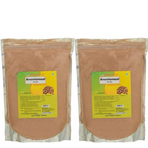 Herbal Hills Anantamool Powder Pack of 2, 1 kg