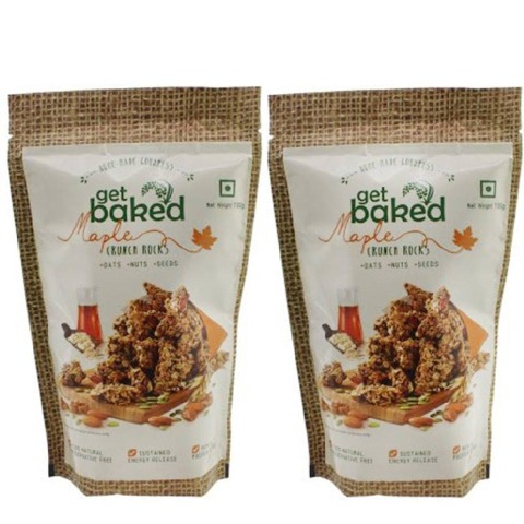 Get Baked Crunch Rocks (Pack of 2),  Maple  0.1 kg 