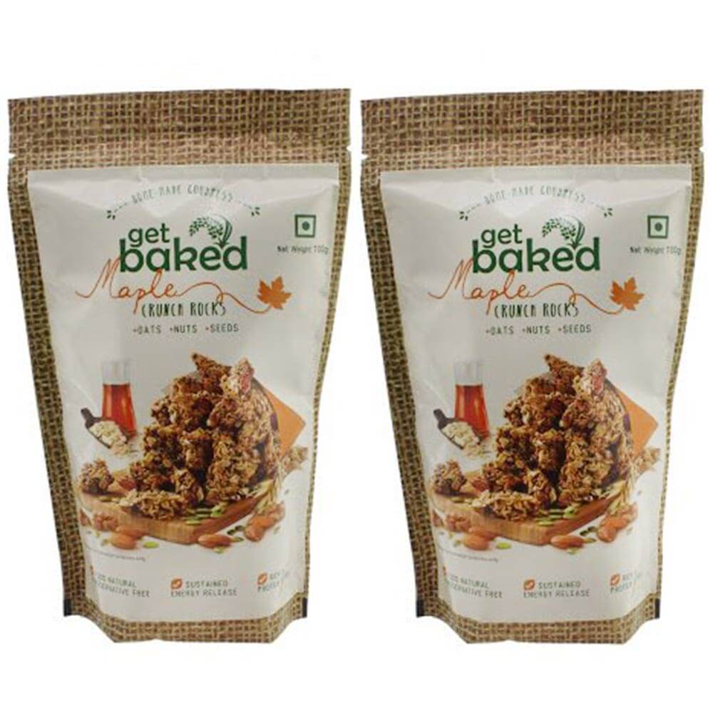 Get Baked Crunch Rocks (Pack of 2),  Maple  0.1 kg 