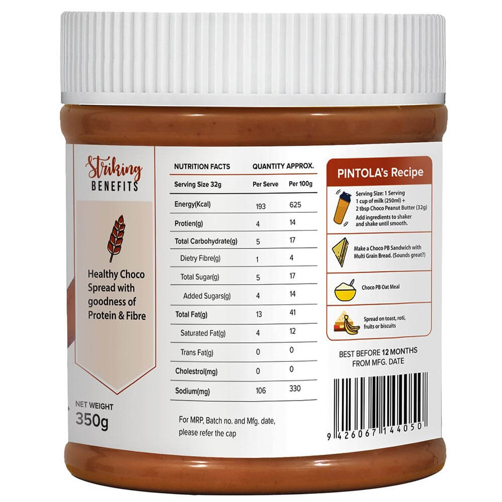 Pintola Choco Spread Peanut Butter, 350 g Creamy at Best Price in India