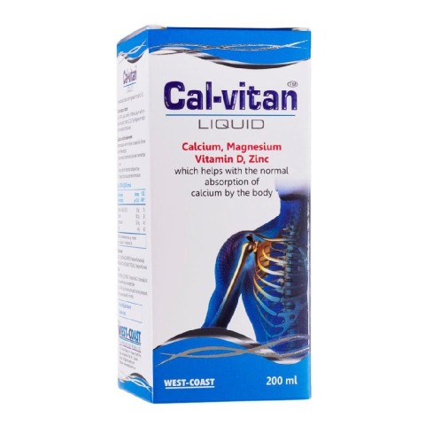 West Coast Cal-Vitan Liquid,  200 ml  Unflavoured 